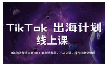 TikTok跨境电商新手起号与运营全攻略-TikTok账号创建、内容制作、小店入驻及运营全流程